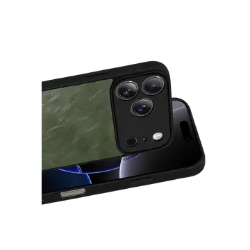 İphone 17 Pro Max Aras Deri Kapak - Yeşil
