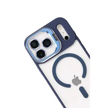 Joko  İphone 17 Pro Max Remim Lensli Magsafe Standlı Kapak - Lacivert