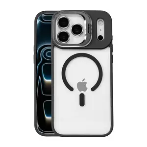 Joko  İphone 17 Pro Max Remim Lensli Magsafe Standlı Kapak - Siyah