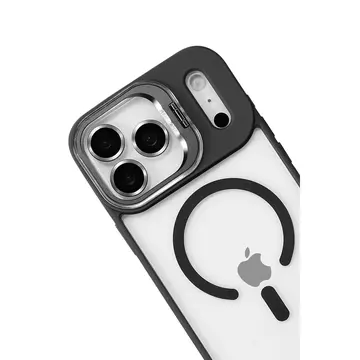 Joko  İphone 17 Pro Max Remim Lensli Magsafe Standlı Kapak - Siyah