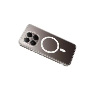 Xiaomi Mi 15t Pro Combo Sert Şeffaf Magsafe Kapak - Şeffaf