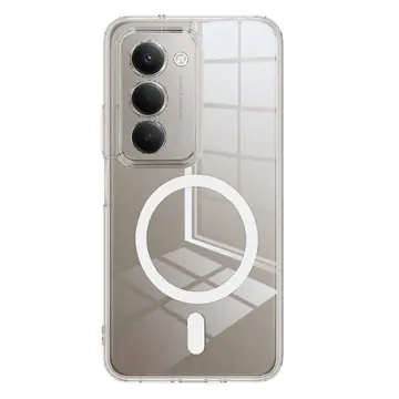 Xiaomi Redmi 15 4g Combo Sert Şeffaf Magsafe Kapak - Şeffaf