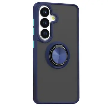 Samsung Galaxy S26 Plus Montreal Yüzüklü Silikon Kapak - Lacivert