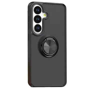 Samsung Galaxy S26 Plus Montreal Yüzüklü Silikon Kapak - Siyah