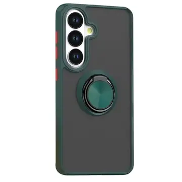 Samsung Galaxy S26 Plus Montreal Yüzüklü Silikon Kapak - Yeşil
