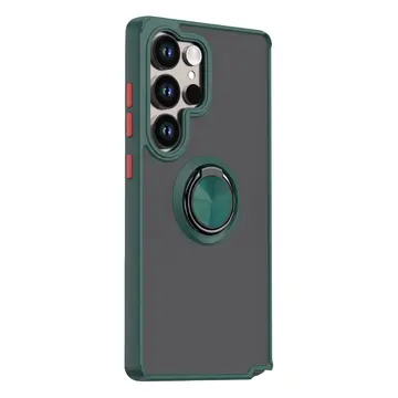 Samsung Galaxy S26 Ultra Montreal Yüzüklü Silikon Kapak - Yeşil