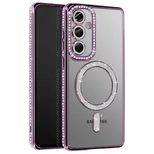 Samsung Galaxy S26 Joke Simli Magneticsafe Kılıf - Derin Mor