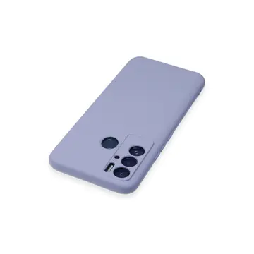 Tecno Pova Neo Kılıf Nano İçi Kadife Silikon - Lila