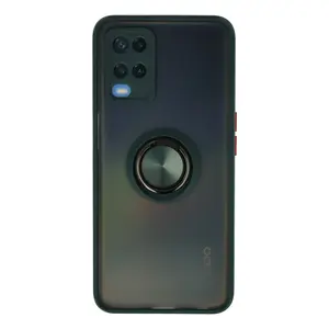 Oppo A54 4g Kılıf Montreal Yüzüklü Silikon Kapak - Yeşil