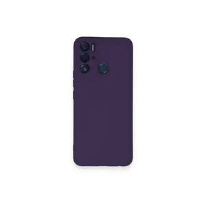 Tecno Pova Neo Kılıf Nano İçi Kadife Silikon - Mor