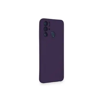 Tecno Pova Neo Kılıf Nano İçi Kadife Silikon - Mor