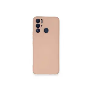 Tecno Pova Neo Kılıf Nano İçi Kadife Silikon - Pudra