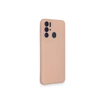 Tecno Pova Neo Kılıf Nano İçi Kadife Silikon - Pudra