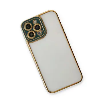 İphone 14 Pro Kılıf Liva Lens Silikon - Yeşil
