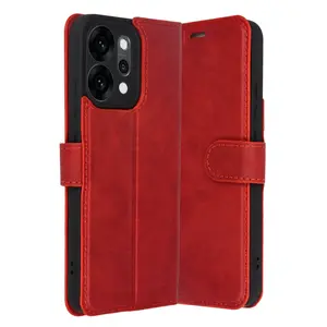 Oppo Reno 14 Trend S Plus Kapaklı Kılıf - Kırmızı