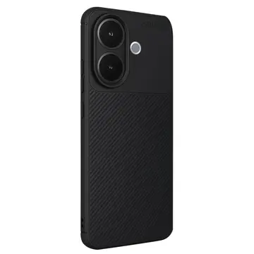 Vivo V60 Lite Auto Focus Karbon Kapak - Siyah