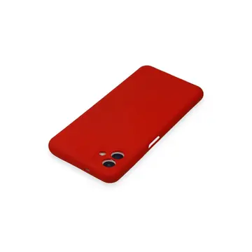 Samsung Galaxy A04 Kılıf Nano İçi Kadife Silikon - Kırmızı