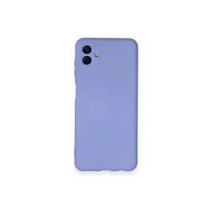 Samsung Galaxy A04 Kılıf Nano İçi Kadife Silikon - Lila
