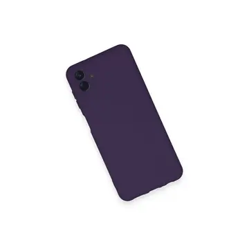 Samsung Galaxy A04 Kılıf Nano İçi Kadife Silikon - Mor