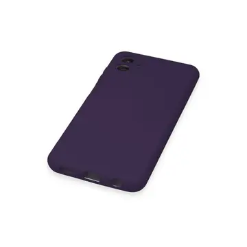 Samsung Galaxy A04 Kılıf Nano İçi Kadife Silikon - Mor