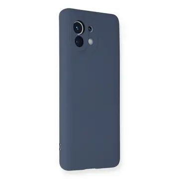Xiaomi Mi 11 Kılıf Nano İçi Kadife Silikon - Gri