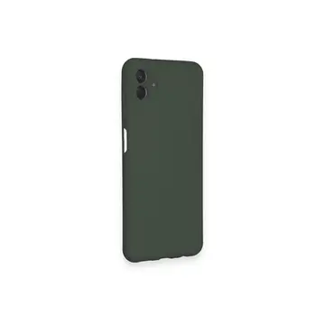 Samsung Galaxy A04 Kılıf Nano İçi Kadife Silikon - Koyu Yeşil