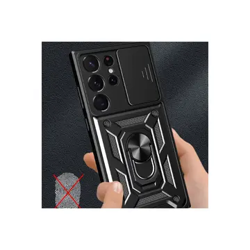 Samsung Galaxy S23 Ultra Kılıf Pars Lens Yüzüklü Silikon - Yeşil