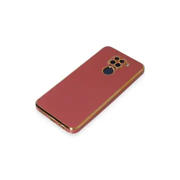 Xiaomi Redmi Note 9 Kılıf Volet Silikon - Kırmızı