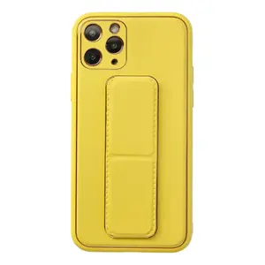 İphone 11 Pro Kılıf Coco Deri Standlı Kapak - Sarı