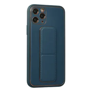 İphone 11 Pro Kılıf Coco Deri Standlı Kapak - Mavi
