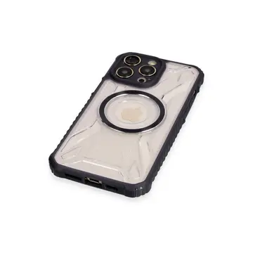 İphone 12 Pro Kılıf Prag Magneticsafe Kapak - Siyah