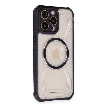 İphone 13 Pro Kılıf Prag Magneticsafe Kapak - Siyah