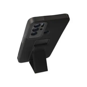 Tecno Pova Neo Kılıf Mega Standlı Silikon - Siyah