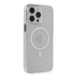 İphone 15 Pro Max Kılıf Tron Şeffaf Magsafe Kapak - Şeffaf