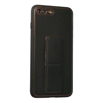 İphone 7 Plus Kılıf Coco Deri Standlı Kapak - Siyah