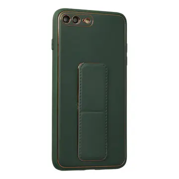 İphone 7 Plus Kılıf Coco Deri Standlı Kapak - Yeşil