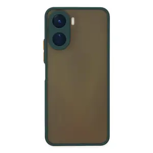 Vivo Y16 Kılıf Montreal Silikon Kapak - Yeşil