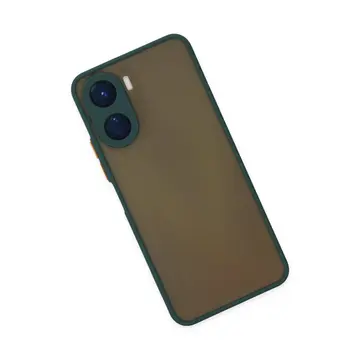 Vivo Y16 Kılıf Montreal Silikon Kapak - Yeşil