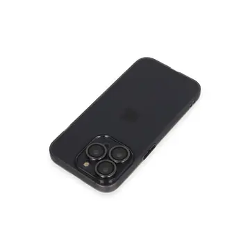 İphone 13 Pro Max Kılıf Luko Lens Silikon - Siyah
