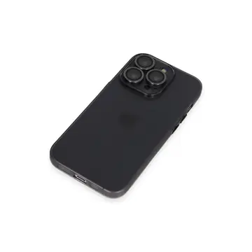 İphone 13 Pro Max Kılıf Luko Lens Silikon - Siyah