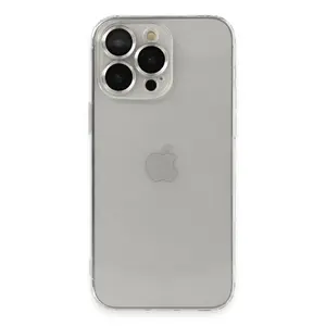 İphone 13 Pro Max Kılıf Luko Lens Silikon - Gümüş