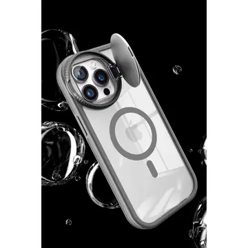 İphone 15 Pro Kılıf Teleskop Lens Magsafe Silikon Kapak - Pembe