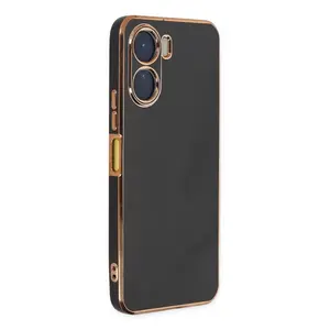 Vivo Y16 Kılıf Volet Silikon - Siyah