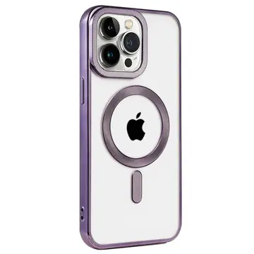 İphone 14 Pro Kılıf Kronos Magsafe Kapak - Derin Mor