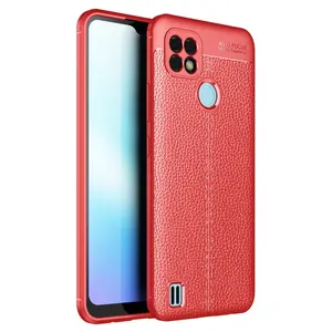 Realme C21 Kılıf Auto Focus Kapak - Kırmızı