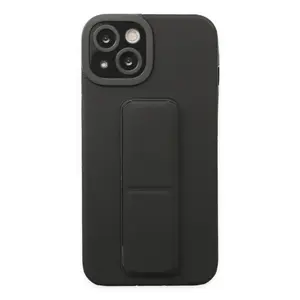 İphone 14 Plus Kılıf Mega Standlı Silikon - Siyah