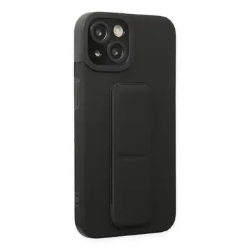 İphone 14 Plus Kılıf Mega Standlı Silikon - Siyah