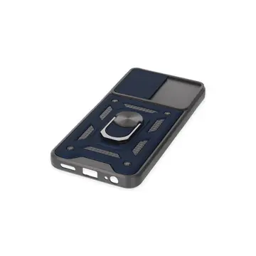 Vivo Y16 Kılıf Pars Lens Yüzüklü Silikon - Lacivert