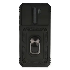 Xiaomi Redmi Note 8 Pro Kılıf Pars Lens Yüzüklü Silikon - Siyah