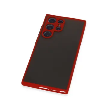 Samsung Galaxy S22 Ultra Kılıf Montreal Silikon Kapak - Kırmızı